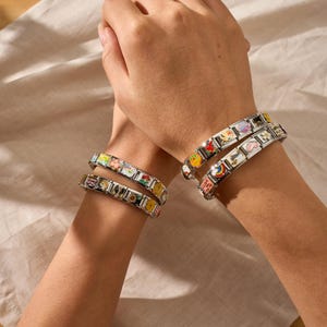 Italian charm bracelet - Ritorno al Futuro Y2k Style - 9mm Lifestyle charms -  Love Charms -  Stainless Steel - Y2k Style Charms