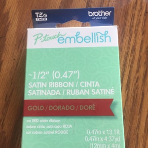 P-Touch Embellish Satin Ribbon 1/2