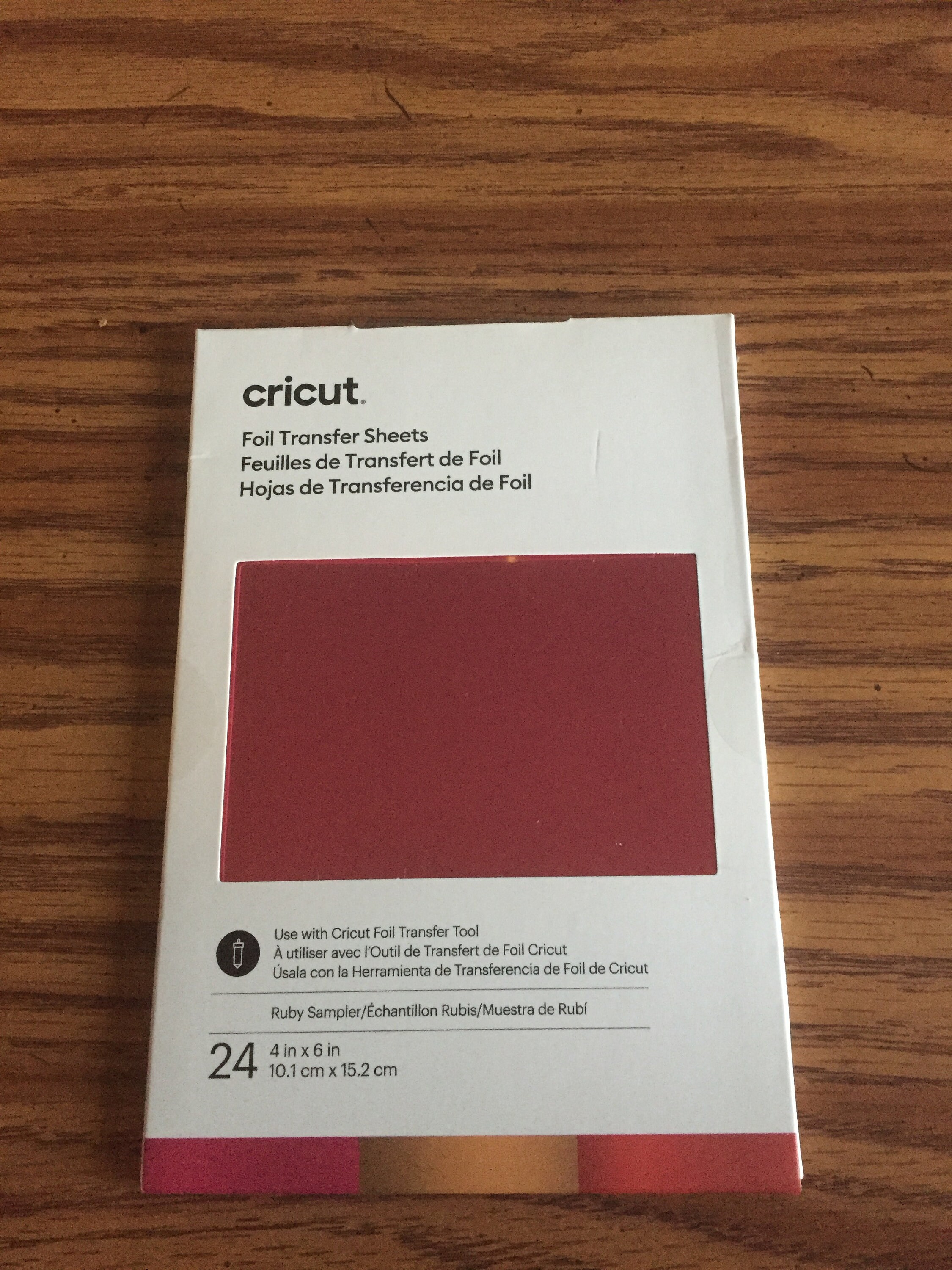 Red Cricut Foil Transfer Sheets