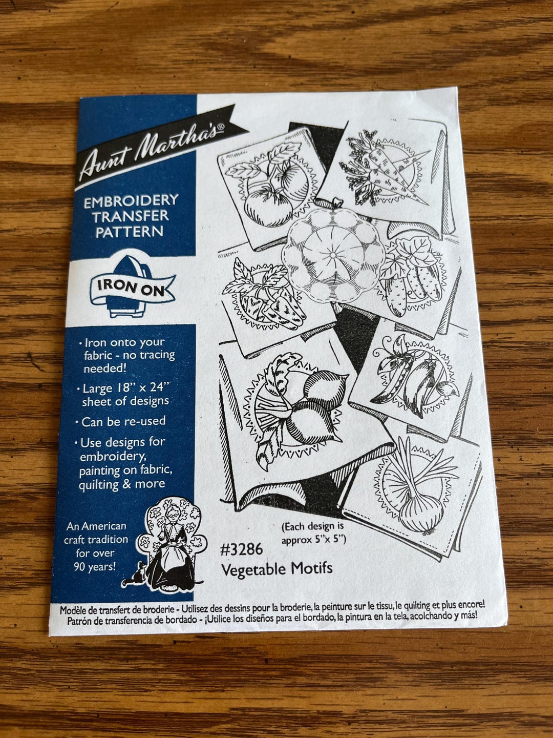 Vintage Aunt Martha’s Embroidery Transfer Pattern Iron on #3286 ...