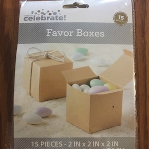 Brown Favor Boxes