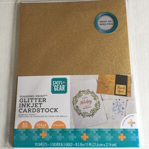 Diamond Print Glitter Inkjet Cardstock 
