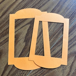 13 Assorted Sizes And Shapes Die Cuts Frames Cardstock