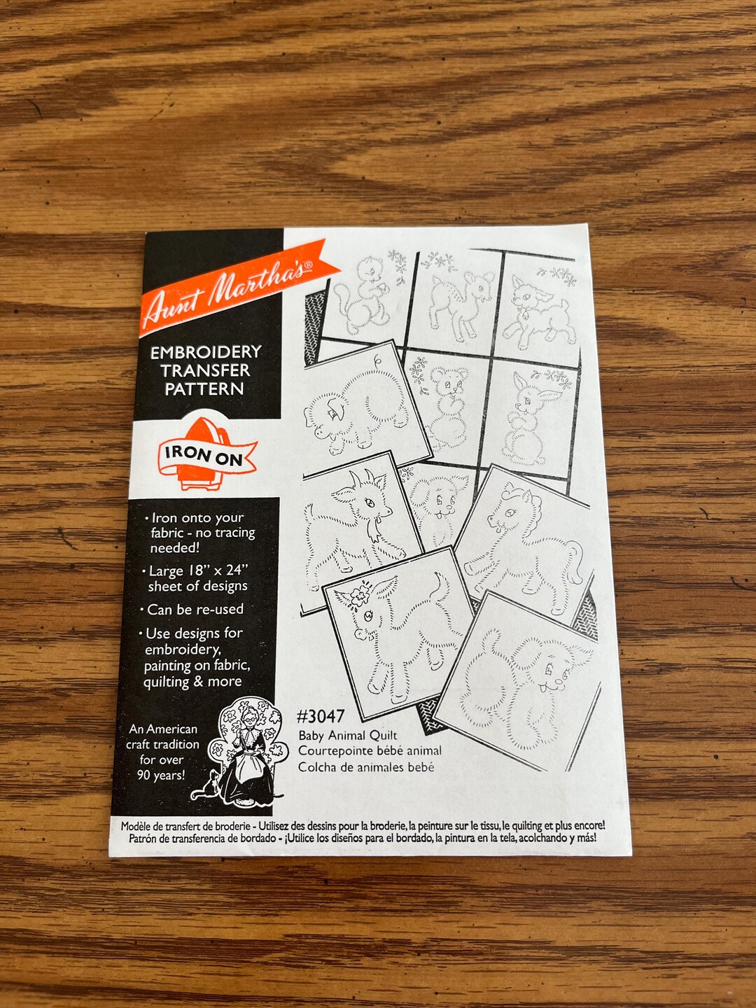 Vintage Aunt Martha’s Embroidery Transfer Pattern Iron on Pattern #3047 ...