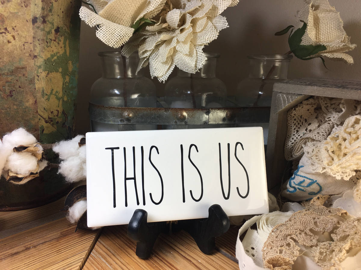 Rae Dunn Inspired THIS IS US Sign Farmhouse Style Home Decor Etsy