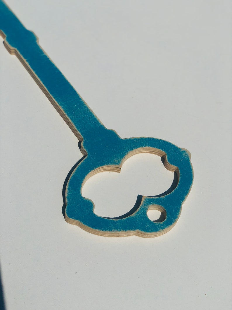 Skeleton Key Wood Cutout Wall Decor Large Skeleton Key Etsy