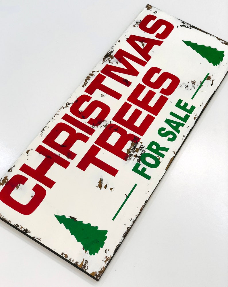 Christmas Trees For Sale Sign Large Christmas Sign Christmas Etsy