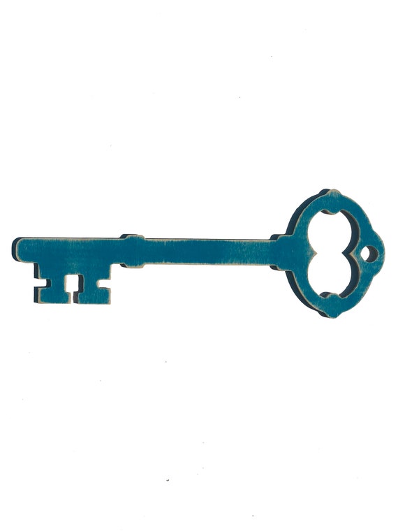 Skeleton Key Wood Cutout Wall Decor Large Skeleton Key Etsy