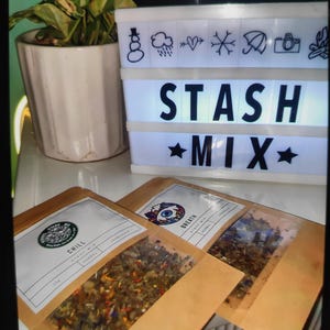 Bliss pre -ground herbal blend - Chill organic herbs / Blend / Herbal Blend/ damiana / Mullein / lavender dream