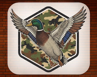 Old School Duck Hunting DTF Transfer, for T-Shirts, Vintage  Camo Desing,