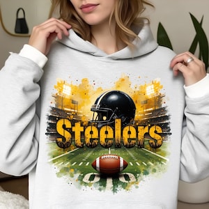 Steelers Football Sublimation Clipart PNG: Use for T-shirt, Stickers, Mug, Frame, Tumbler (Digital Download)