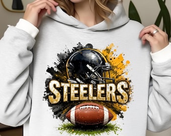 Clipart a sublimazione PNG della squadra di football degli Steelers: da utilizzare per magliette, adesivi, tazze, cornici, bicchieri (download digitale)