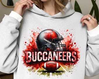 Clipart a sublimazione del football dei Buccaneers in formato PNG: da utilizzare per magliette, adesivi, tazze, cornici, bicchieri (download digitale)