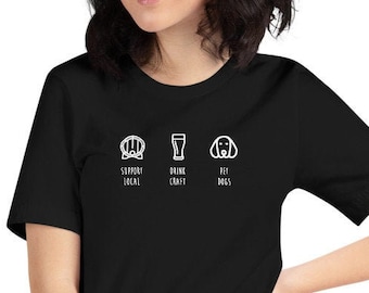 Women's LOCAL. CRAFT. DOGS. Beer Shirt