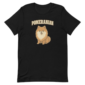 Pommeren comfort fit uniseks hondenliefhebber-T-shirt