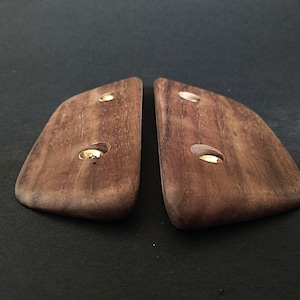 Walnut Crimps Pair Climbing Holds