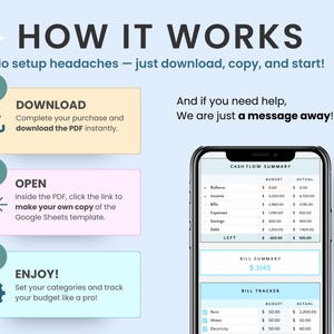 How to purchase and download the simple budget spreadsheet by Smart Kit Designs