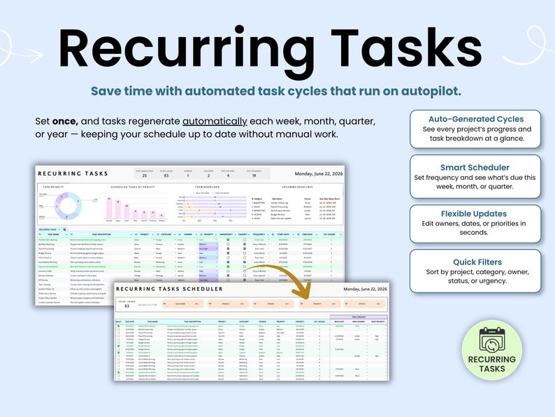 Task Tracker Recurring Tasks