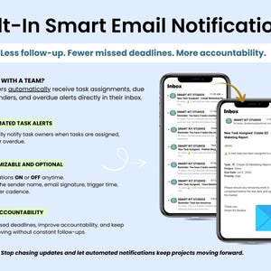 Task tracker Pro with built-in email notifications