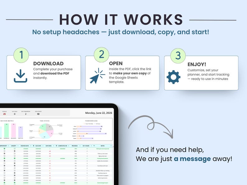 How to purchase and download your task tracker pro template