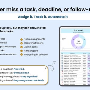 Never miss a task, deadline, or follow-up