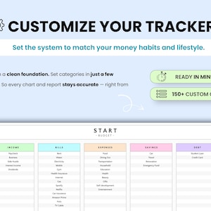 Customize your budget categories