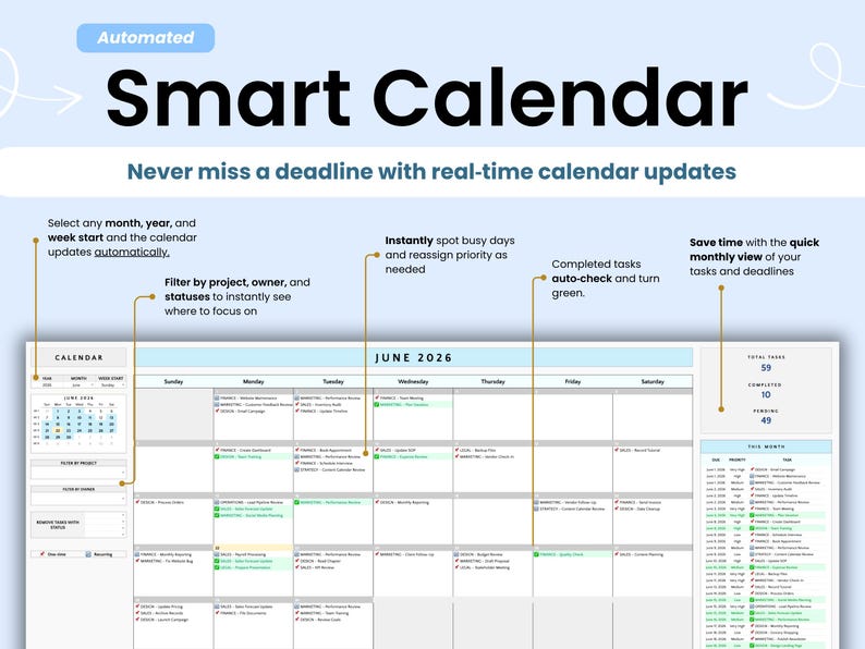 Task Tracker Calendar