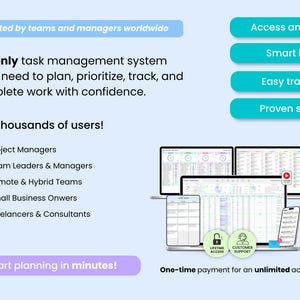 The only task management system you'll need to plan, prioritize, track, and complete work with confidence.