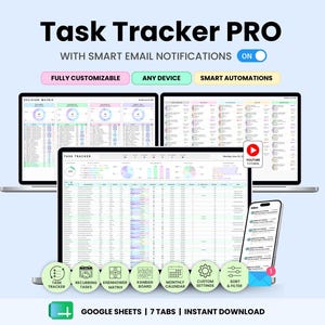 Task Tracker Spreadsheet Task Priority Tracker Google Sheets To Do List Eisenhower Matrix Kanban Board Team Work Task Manager Calendar