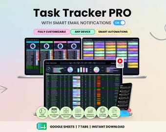 Task Tracker Spreadsheet Dark Mode Task Priority Tracker Google Sheets To Do List Eisenhower Matrix Kanban Board Work Task Manager Calendar