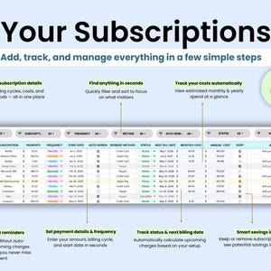 Add, track, and manage your subscriptions in a few simple steps
