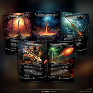 Mirran Swords for EDH: 18 Full-Art Equipment Proxy Cards image 5