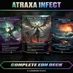 Atraxa Infect EDH Deck | 108 Custom Cards | Full-Art Commander Proxies