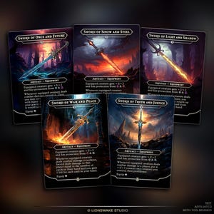 Mirran Swords for EDH: 18 Full-Art Equipment Proxy Cards image 4