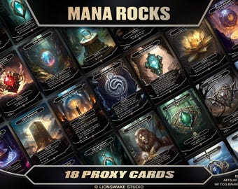 Mana Rocks for EDH; 18 Custom Cards; Full-Art Proxies for Your Commander Decks