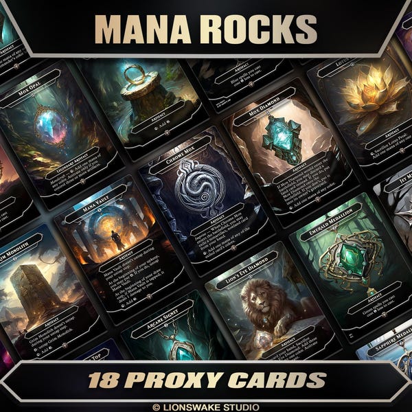 Mana Rocks for EDH; 18 Custom Cards; Full-Art Proxies for Your Commander Decks