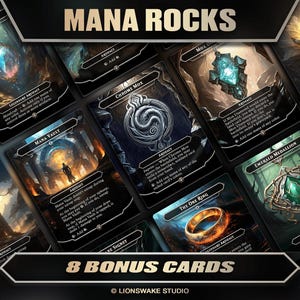 Mana Rocks | 18 Custom Cards | Full-Art Cards for Your Commander Decks
