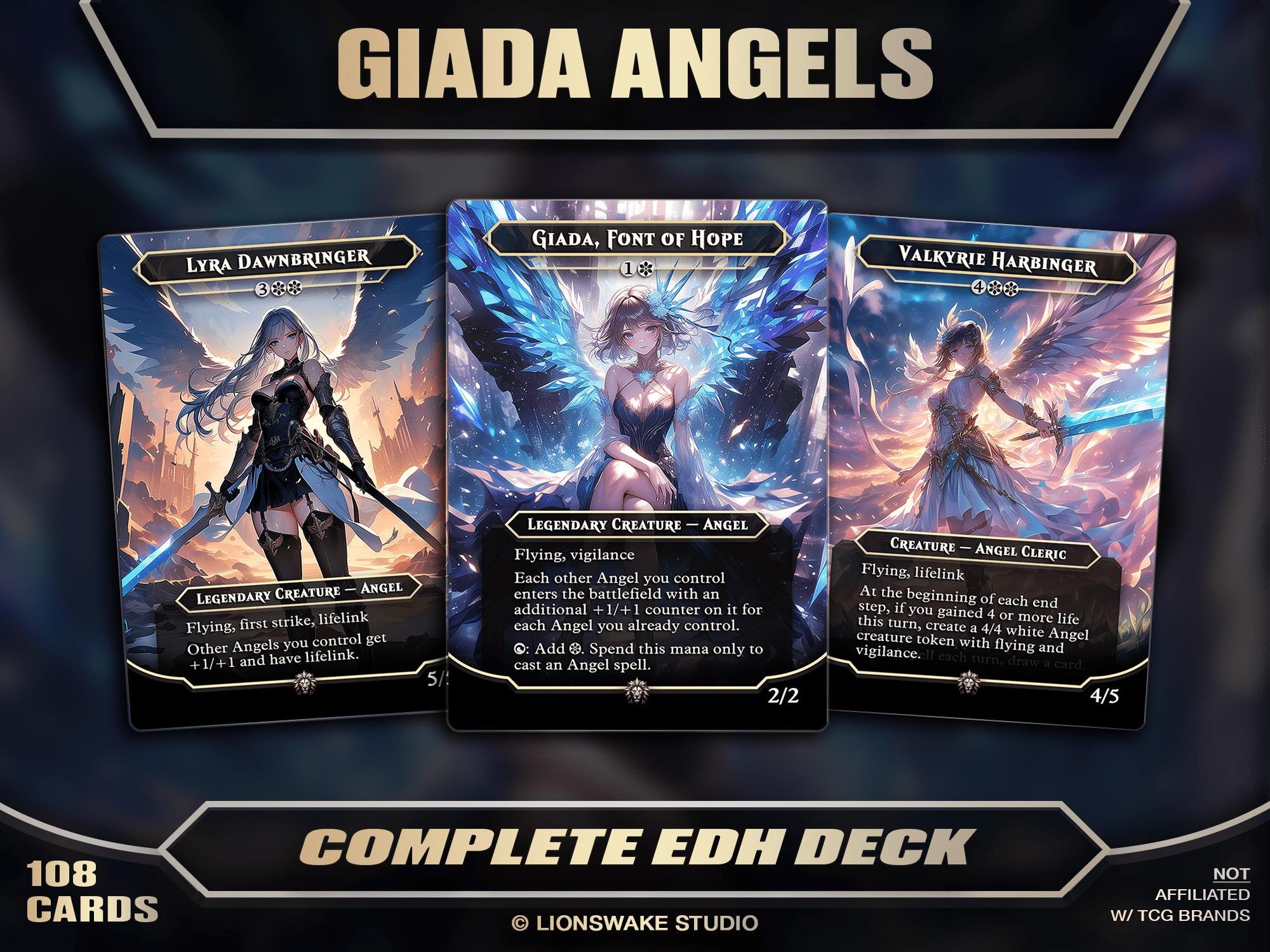Giada Angel EDH Deck (anime Waifu) | 108 Custom Cards | Full-art Commander Deck - Etsy Giada Angel EDH Deck (anime Waifu) | 108 Custom Cards | Full-art Commander Deck - Etsy