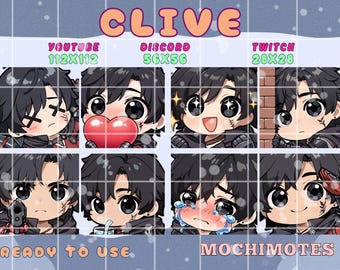 Final Fantasy XVI Clive Emote Set | Cute Clive Rosfield Twitch ...