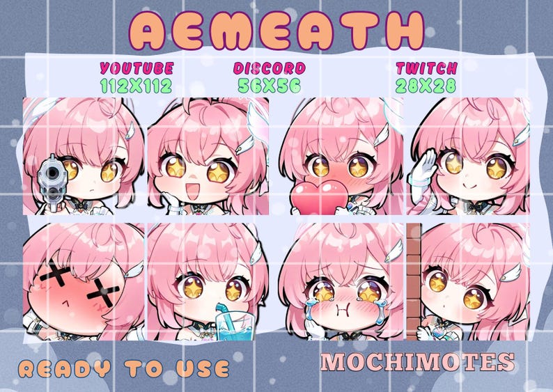 Wuthering Waves Aemeath Emote Set Cute Wuwa Aemeath Twitch Discord Wuthering Waves Aemeath Emote Set Cute Wuwa Aemeath Twitch Discord