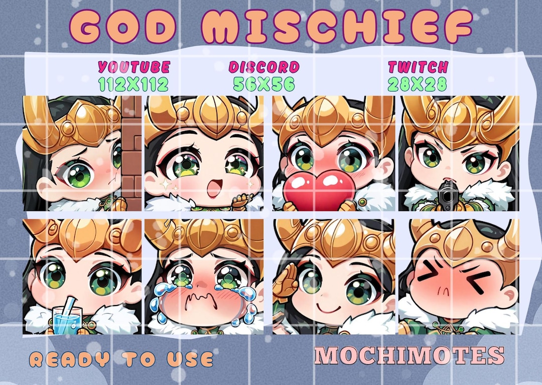 Rivals Woman Mischief Emote Set | Cute Marv Rival Mischief Twitch ...