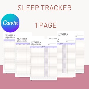 Sleep Tracker Printable, Monthly Sleep Log, Sleep Quality Journal, Sleep Hours Tracker, Sleep Analysis Chart, A5 Bullet Journal Insert