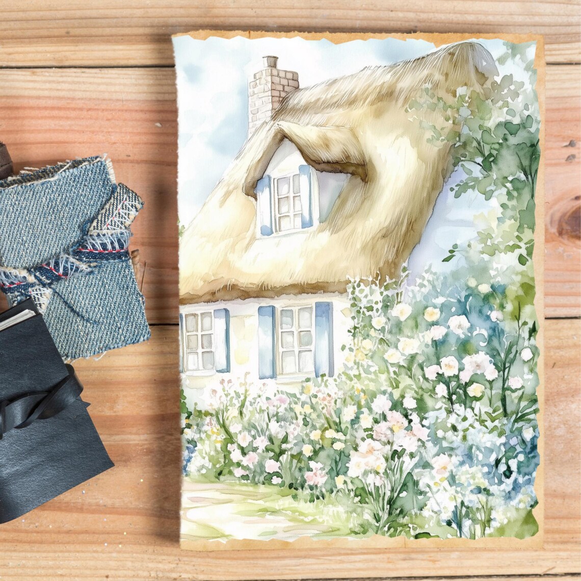Summer Cottage Junk Journal Pages | Cottagecore Digital Paper ...