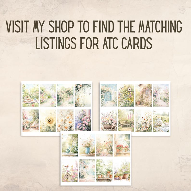 Cottage Garden Spring Folio Kit Junk Journal, Floral Printable Pages ...