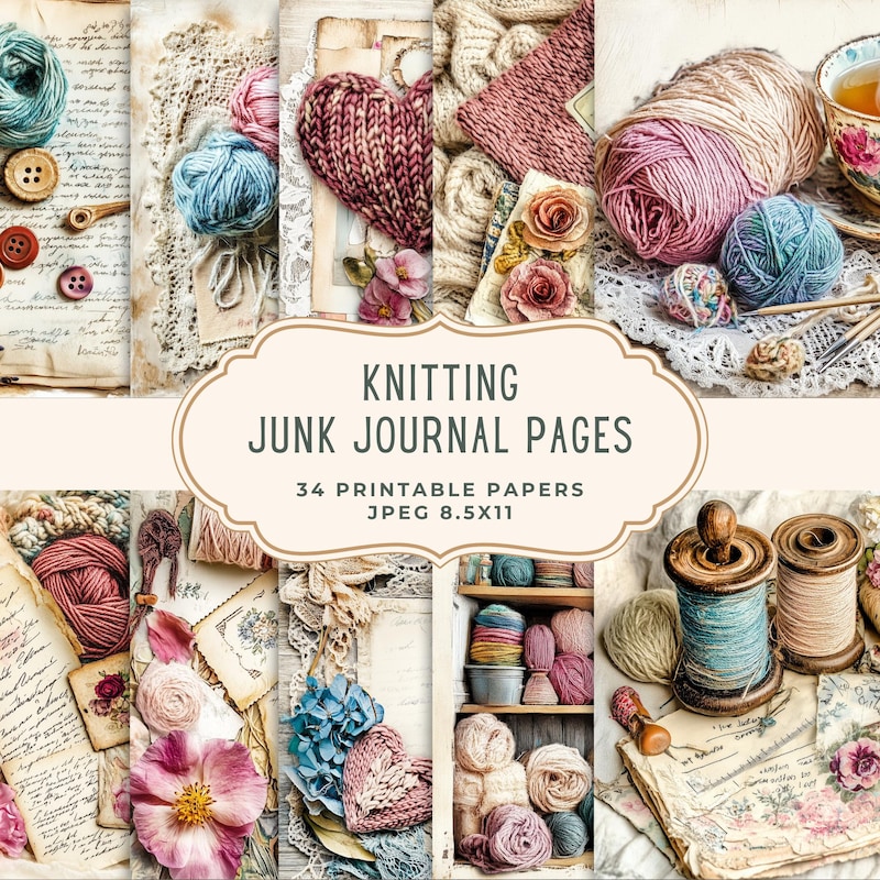 Knitting Journal Stencil - Etsy