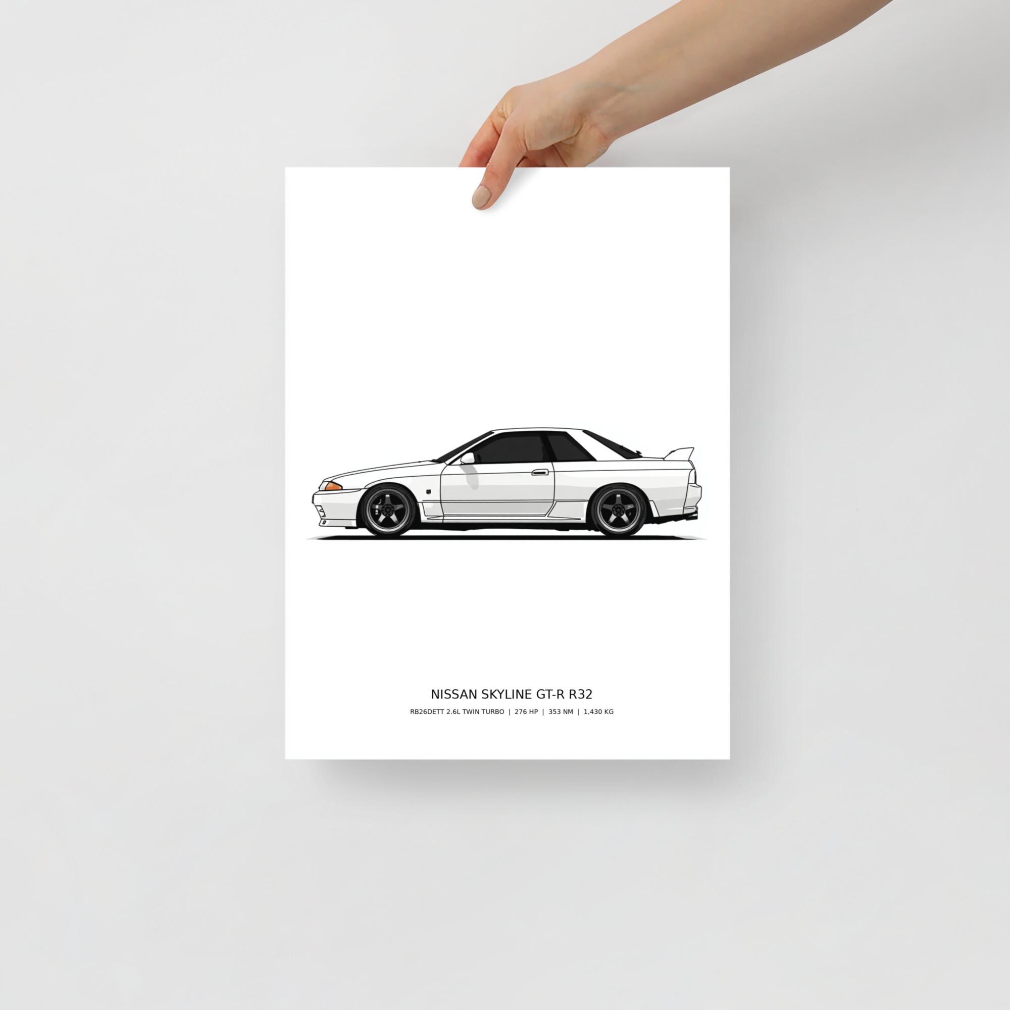 Nissan gtr blueprint - Etsy 日本
