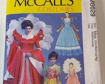 Women's and Girls Costumes - Sewing Pattern M6629 - UNCUT - Sizes S-XL