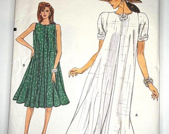 Wykrój sukienki damskiej Vogue z lat 80. – 9898 – NIEPODKROJONY – rozmiary 8, 10, 12
