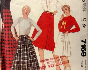 1980年代レディースプリーツスカート - McCall's 7169 - 未カット - 12