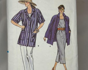 1980年代ヴォーグ レディース シャツ、ドレス、トップス、パンツ ヴォーグ 9921 - 未裁断 - サイズ 14-16-18